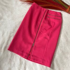 Coral Pencil Skirt